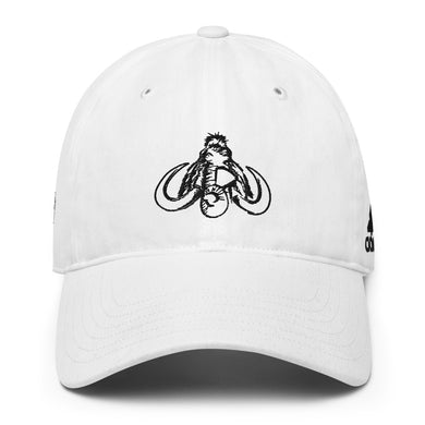 adidas Performance Golf Cap | Embroidered (white hat/black stitching)