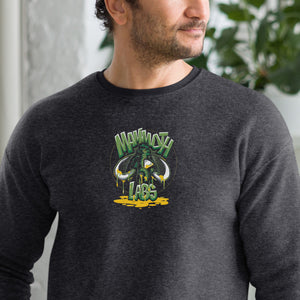 Embroidered Unisex sueded fleece sweatshirt
